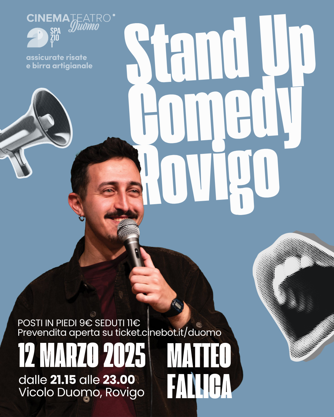 STAND UP COMEDY Spazio T 1.080 x 1.350